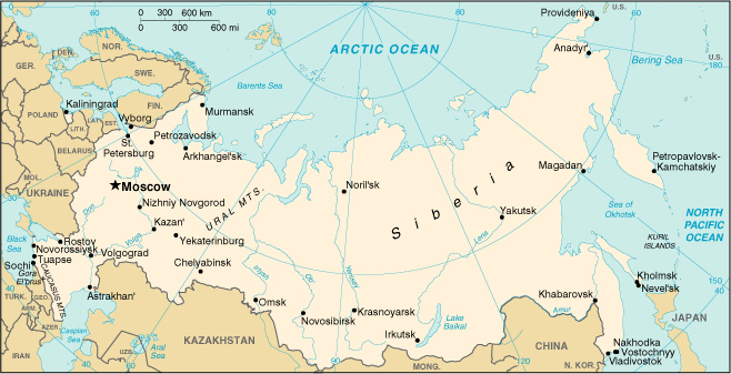 Map of Russia
